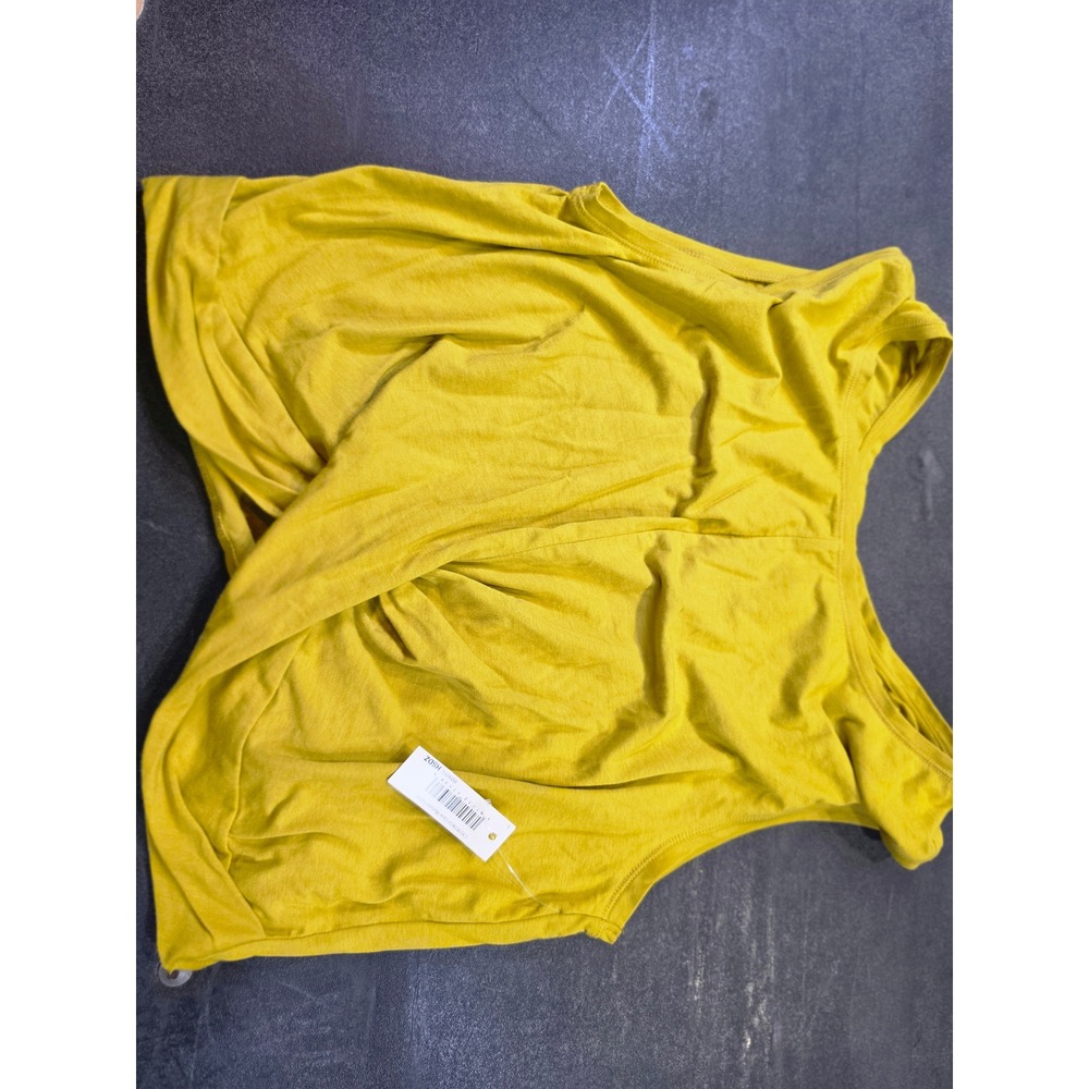 Core 10 Dark Mustard Yellow Wrap Front Sleeveless Flutter Top L B097FC HSDZ